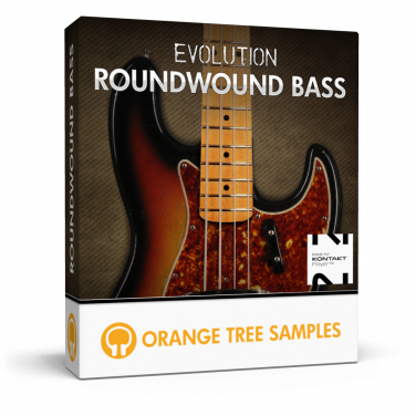 J-style electric bass with roundwound strings for Kontakt